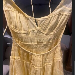 Yellow Smocked Sundress